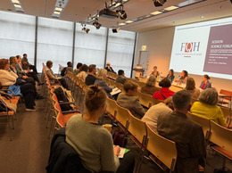 Participants listening attentively as Young Organic Researchers share their perspectives.
